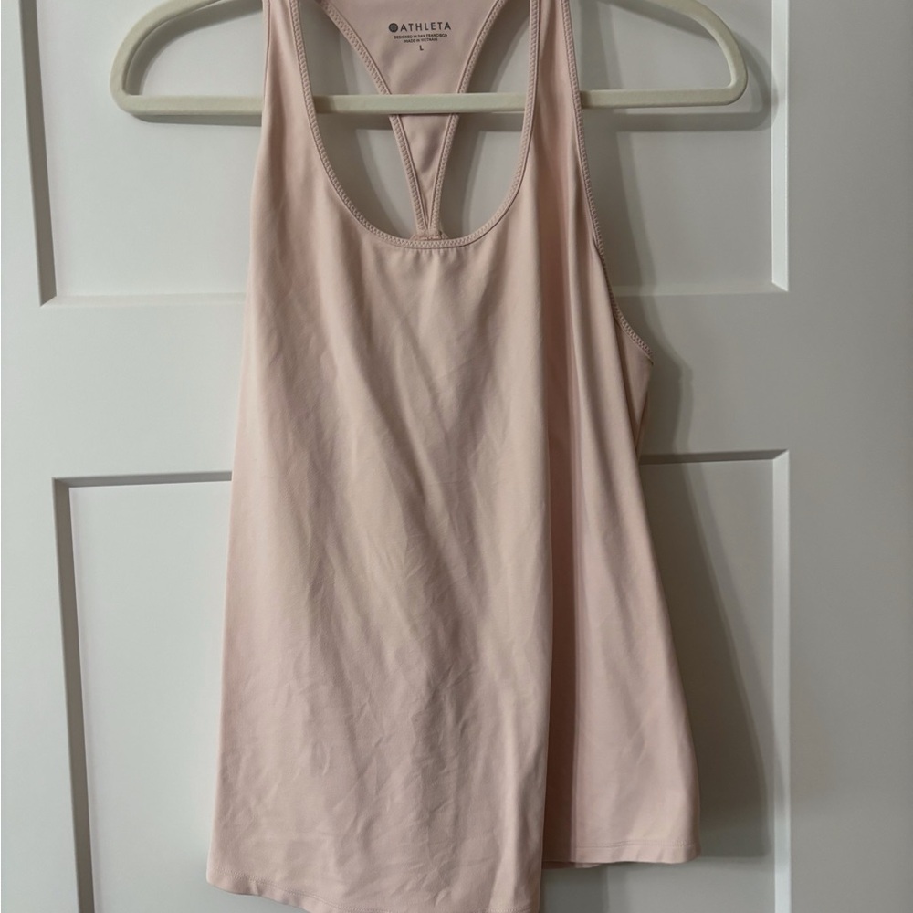 Athleta Women's Pink Tank Top racer back size L